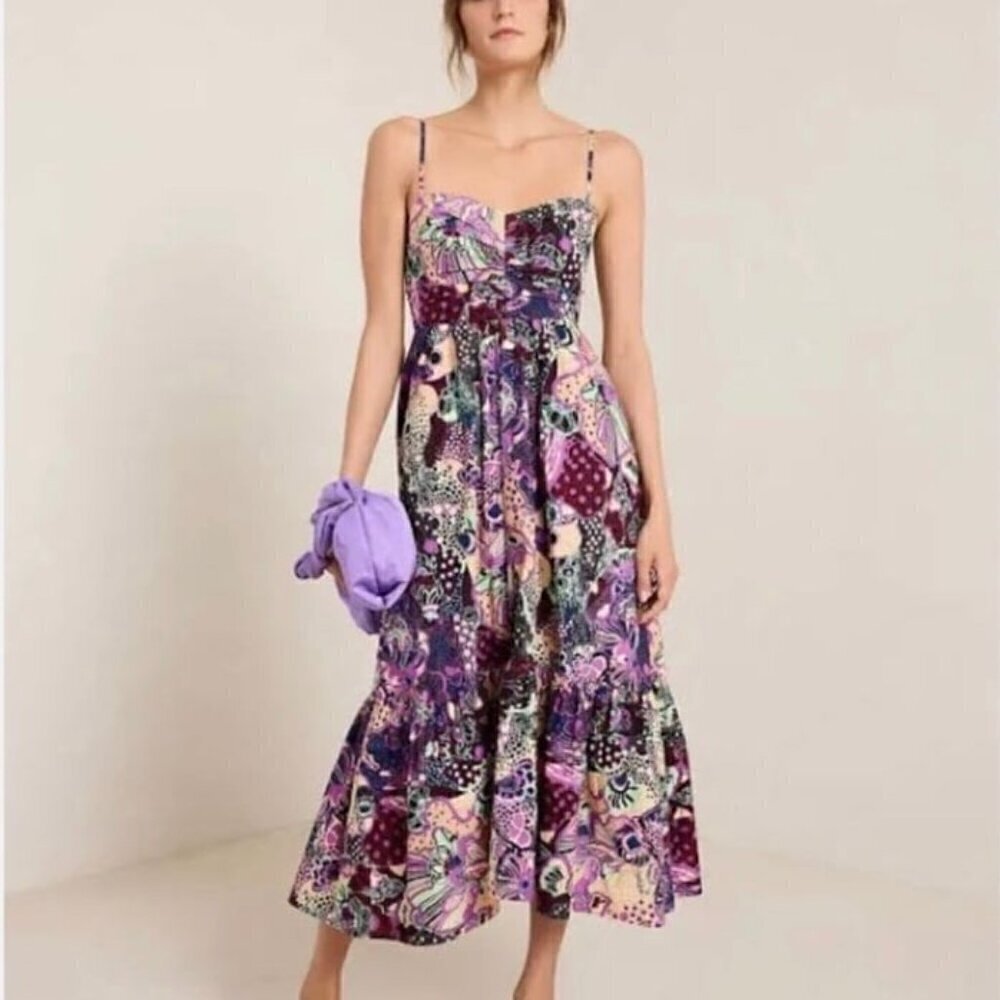 A.L.C. Lilah Midi Maxi Dress in orchid size 2
